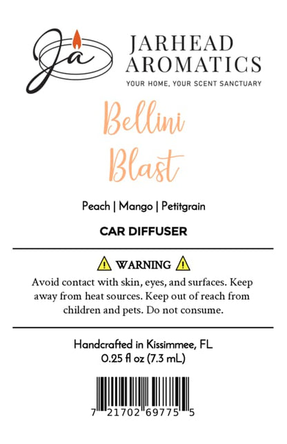 Bellini Blast Car Diffuser | Peach, Mango & Tangerine
