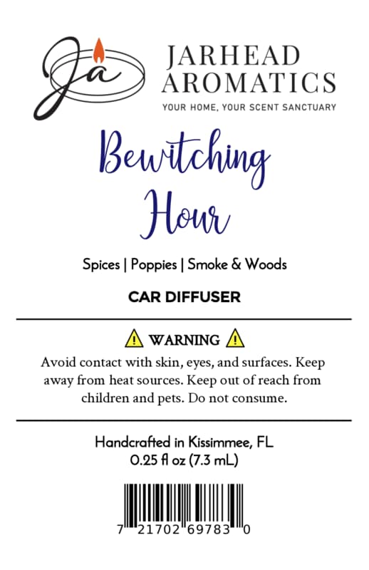 Bewitching Hour Car Diffuser | Exotic Spices, Dark Florals & Smoky Woods