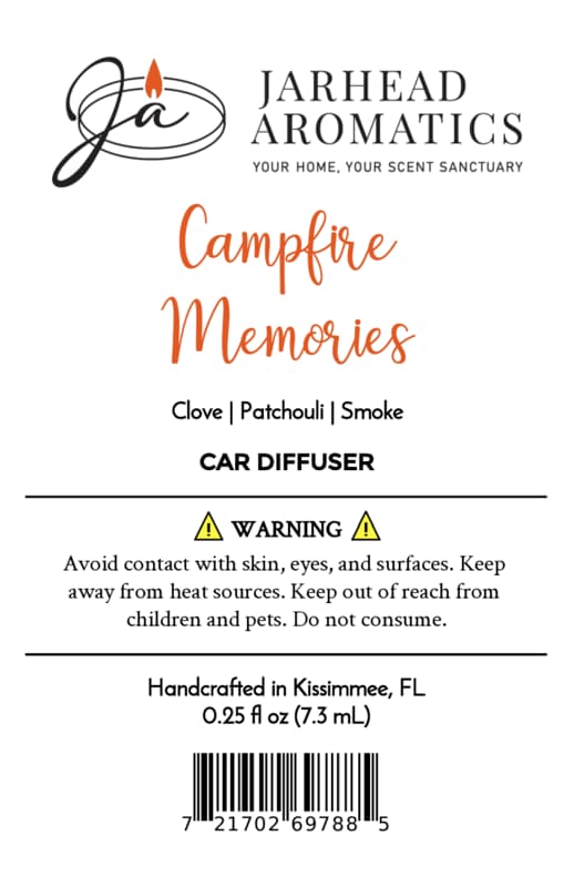 Campfire Memories Car Diffuser | Maple, Clove & Smoky Embers