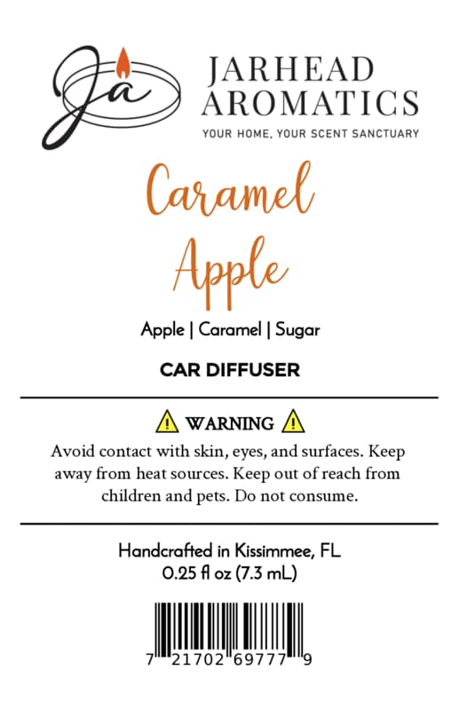 Caramel Apple Car Diffuser | Crisp Apple, Rich Caramel & Warm Spice