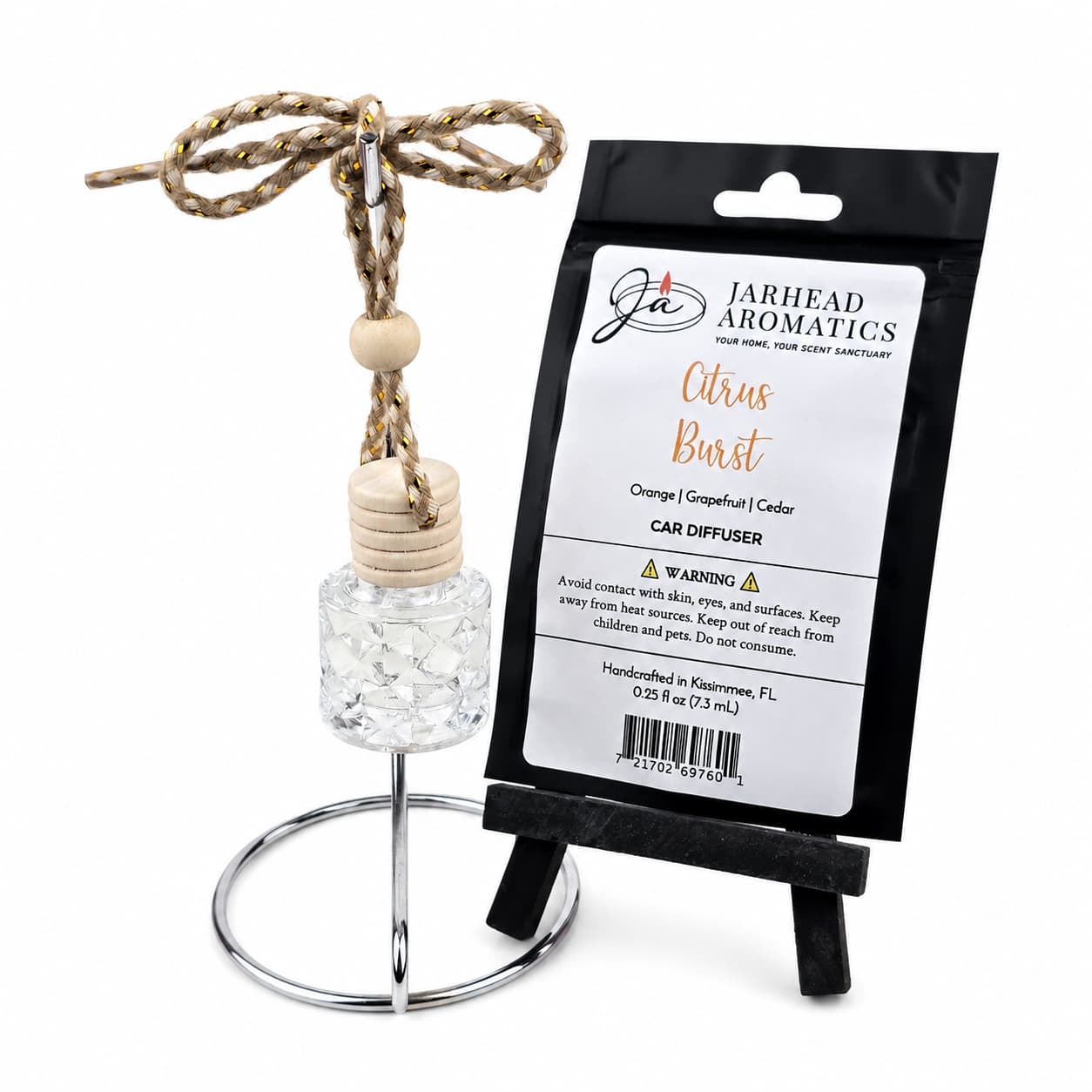 Citrus Burst Car Diffuser | Orange, Mango, Peach & Grapefruit