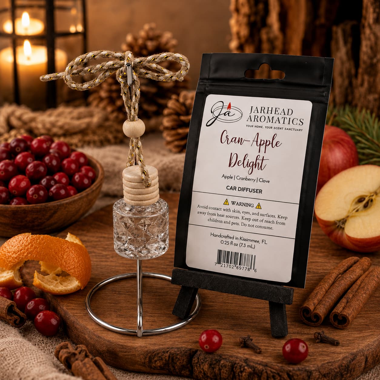 Cran-Apple Delight Car Diffuser | Cranberry, Apple & Warm Cinnamon