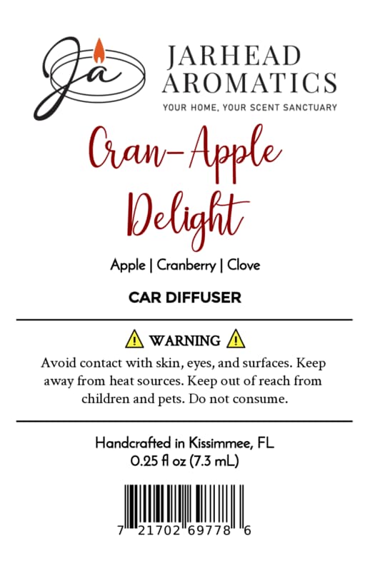 Cran-Apple Delight Car Diffuser | Cranberry, Apple & Warm Cinnamon