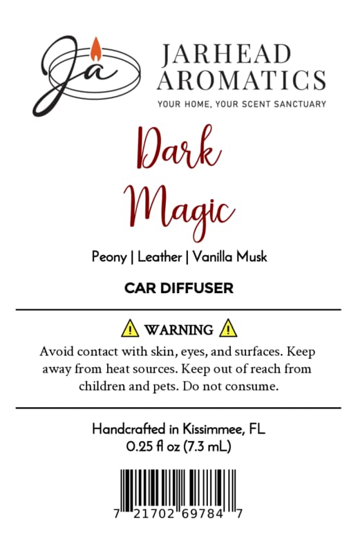 Dark Magic Car Diffuser | Peach, Plum, Dark Florals & Vanilla Musk