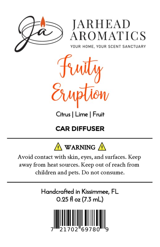 Fruity Eruption Car Diffuser | Lemon, Lime, Grapefruit & Fresh Fruit