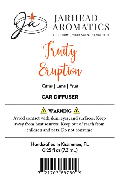 Fruity Eruption Car Diffuser | Lemon, Lime, Grapefruit & Fresh Fruit