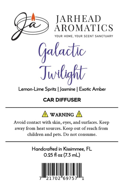 Galactic Twilight Car Diffuser | Bergamot, Amber & Sandalwood