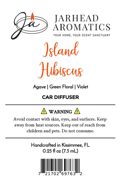 Island Hibiscus Car Diffuser | Honeydew, Lime & Tropical Florals