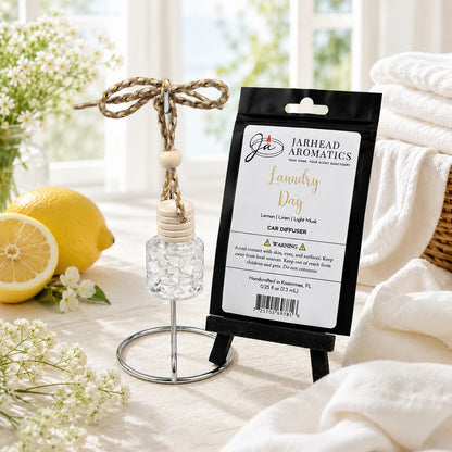 Laundry Day Car Diffuser | Fresh Linen, Lemon & Clean Musk