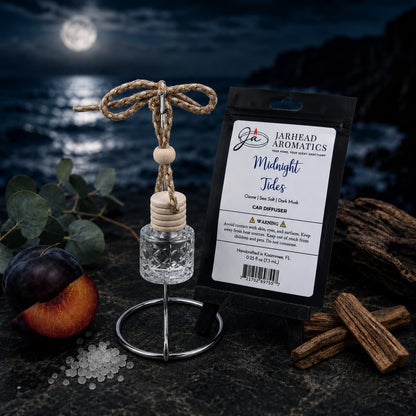 Midnight Tides Car Diffuser | Sea Salt, Sandalwood & Dark Musk