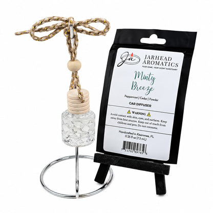 Minty Breeze Car Diffuser | Peppermint, Eucalyptus & Cedarwood