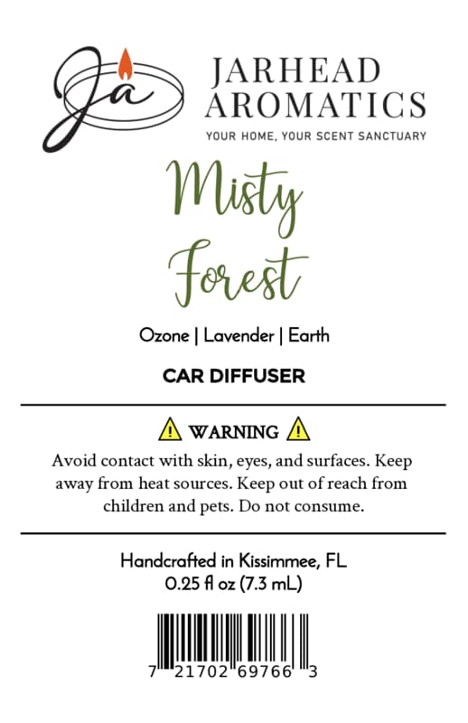 Misty Forest Car Diffuser | Moss, Juniper & Rain-Kissed Woods