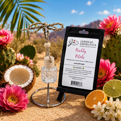 Prickly Petals Car Diffuser | Cactus Flower, Coconut & Sandalwood