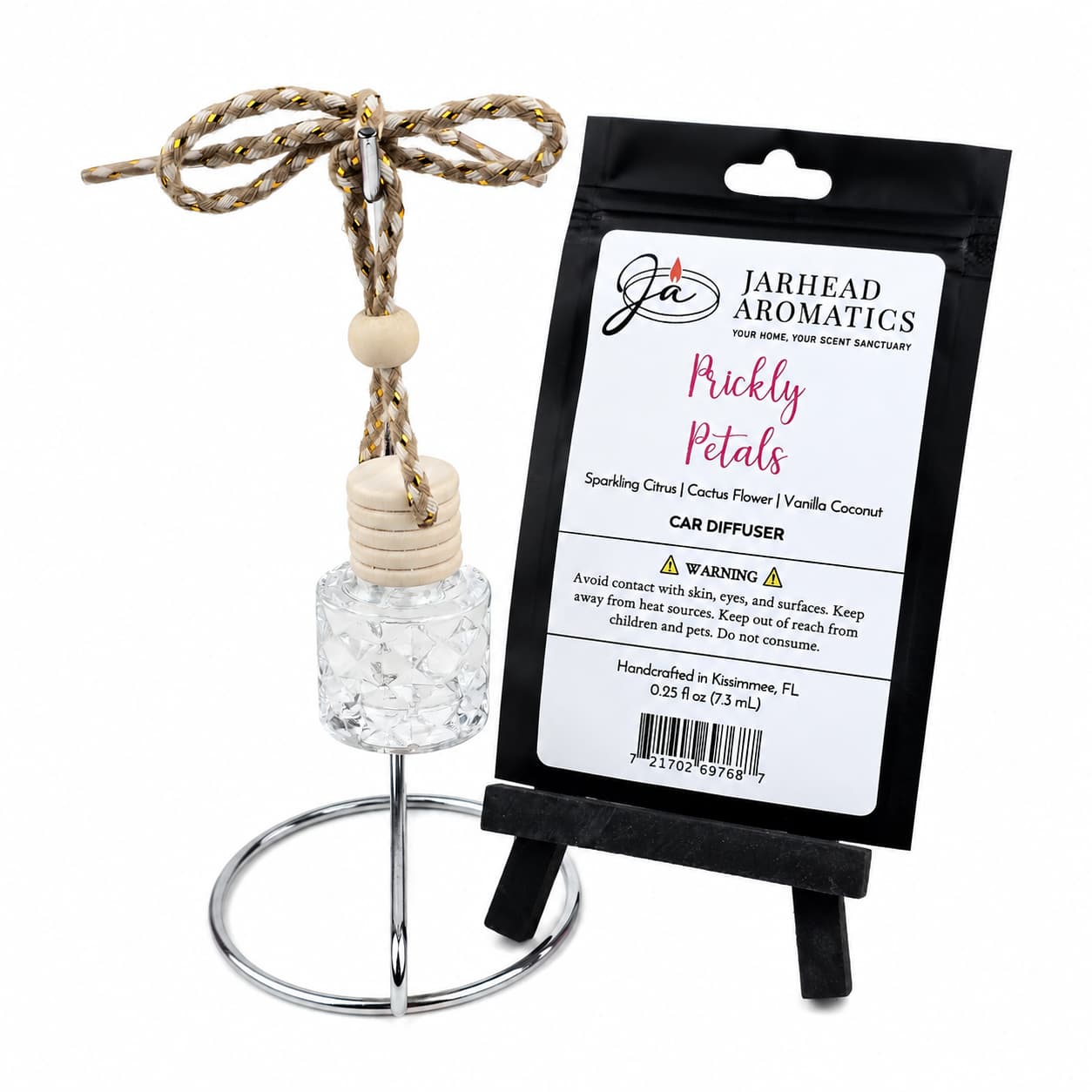 Prickly Petals Car Diffuser | Cactus Flower, Coconut & Sandalwood