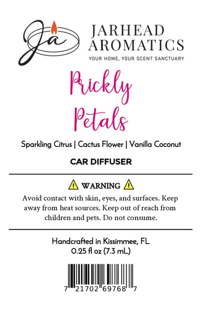 Prickly Petals Car Diffuser | Cactus Flower, Coconut & Sandalwood
