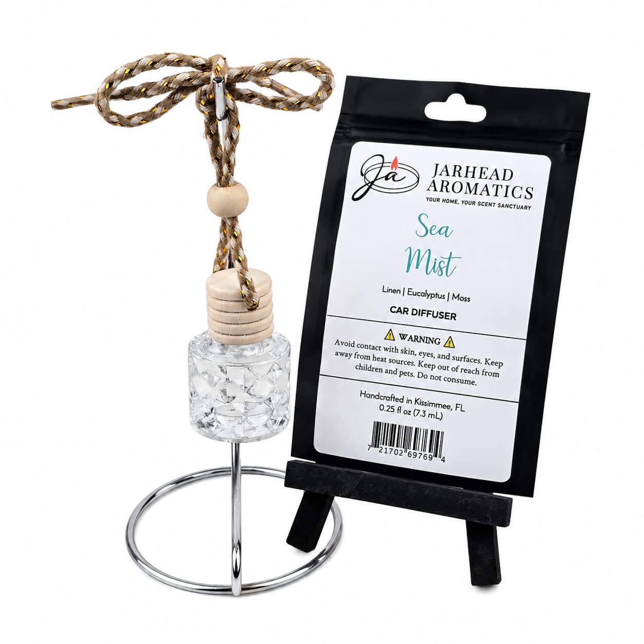 Sea Mist Car Diffuser | Fresh Linen, Sea Salt & Eucalyptus