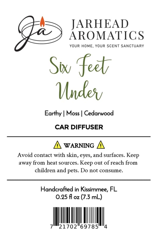 Six Feet Under Car Diffuser | Damp Earth, Moss & Ancient Oak
