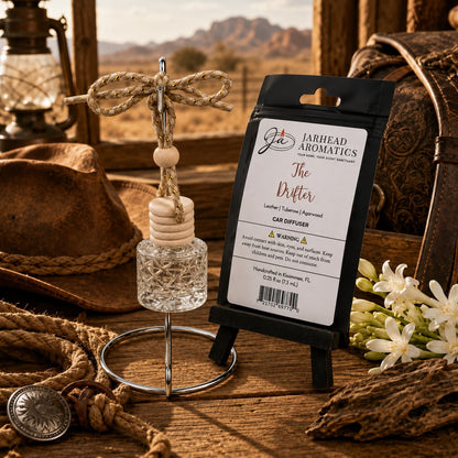The Drifter Car Diffuser | Leather, Agarwood & Tuberose