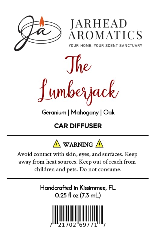 The Lumberjack Car Diffuser | Mahogany, Cedarwood & Oak