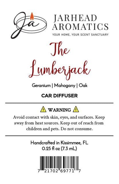 The Lumberjack Car Diffuser | Mahogany, Cedarwood & Oak