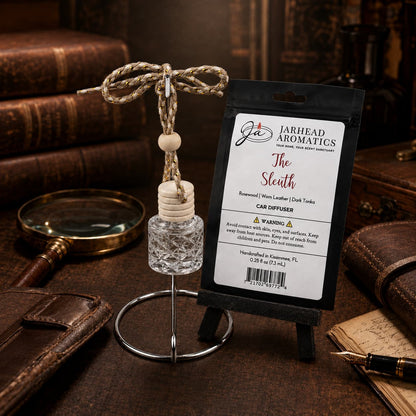 The Sleuth Car Diffuser | Leather, Rosewood & Sandalwood