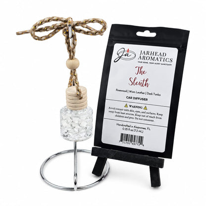 The Sleuth Car Diffuser | Leather, Rosewood & Sandalwood