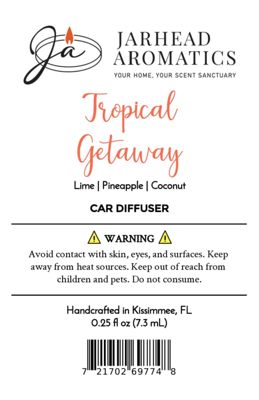 Tropical Getaway Car Diffuser | Coconut, Mango & Pineapple