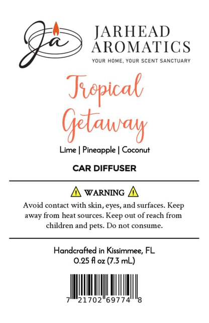 Tropical Getaway Car Diffuser | Coconut, Mango & Pineapple