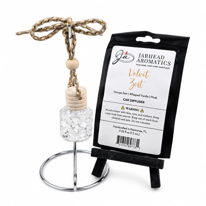 Velvet Zest Car Diffuser | Citrus, Vanilla & Caramel