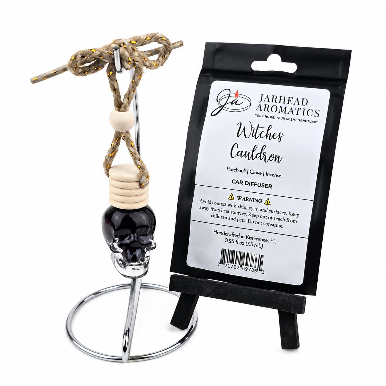 Witches Cauldron Car Diffuser | Orange Blossom, Patchouli & Dark Incense