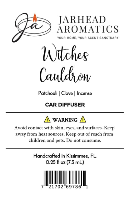 Witches Cauldron Car Diffuser | Orange Blossom, Patchouli & Dark Incense