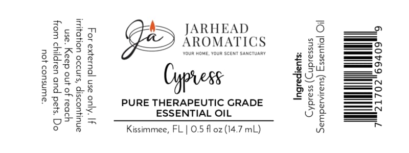 Cypress Essential Oil | Pure Cupressus sempervirens Aromatherapy Oil