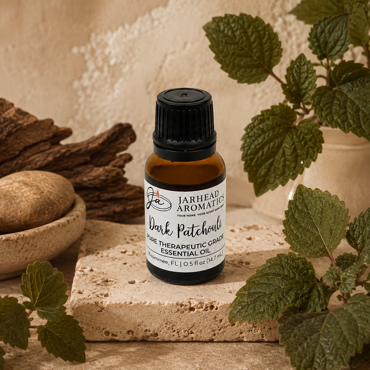 Dark Patchouli Essential Oil | Pure Pogostemon cablin Aromatherapy Oil