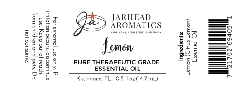 Lemon Essential Oil | Pure Citrus limon Burm Aromatherapy Oil