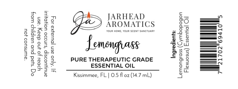 Lemongrass Essential Oil | Pure Cymbopogon flexuosus Aromatherapy Oil