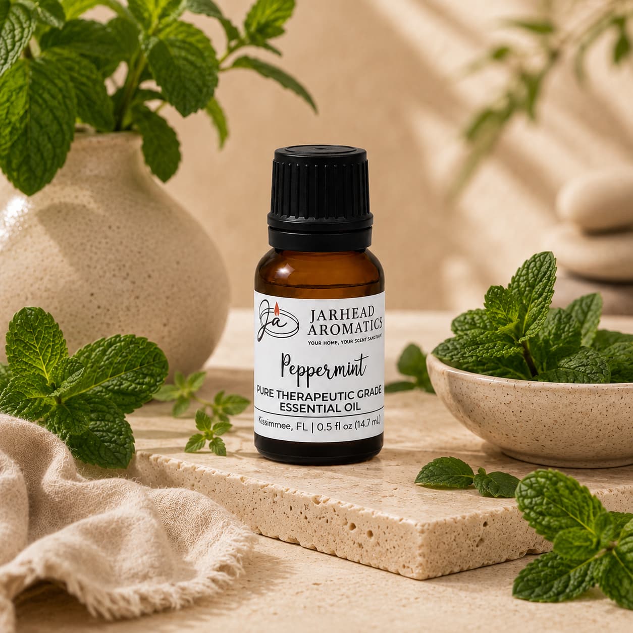 Peppermint Essential Oil | Pure Mentha piperita Aromatherapy Oil