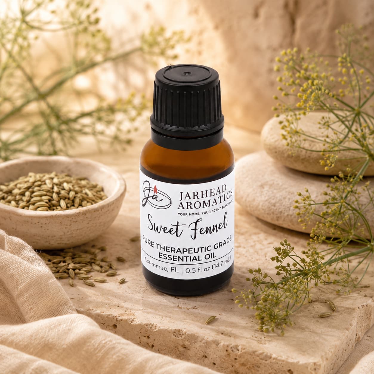 Sweet Fennel Essential Oil | Pure Foeniculum vulgare Aromatherapy Oil
