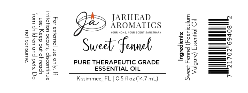 Sweet Fennel Essential Oil | Pure Foeniculum vulgare Aromatherapy Oil