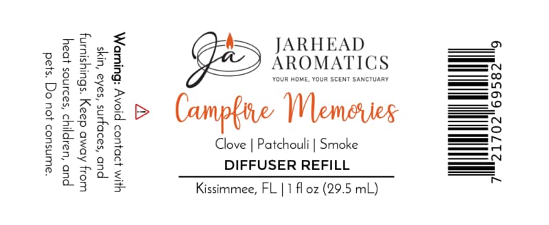 Campfire Memories Car Diffuser Refill | Maple, Clove & Smoky Embers
