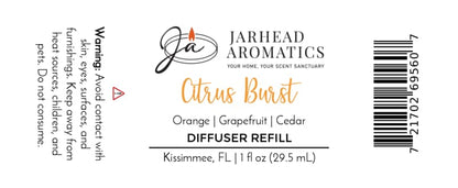 Citrus Burst Car Diffuser Refill | Orange, Mango, Peach & Grapefruit