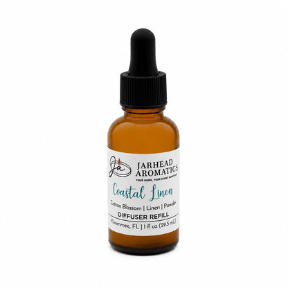 Coastal Linen Car Diffuser Refill | Fresh Linen, Ozone & Sandalwood