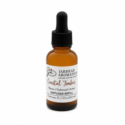 Coastal Timber Car Diffuser Refill | Teakwood, Leather & Warm Amber