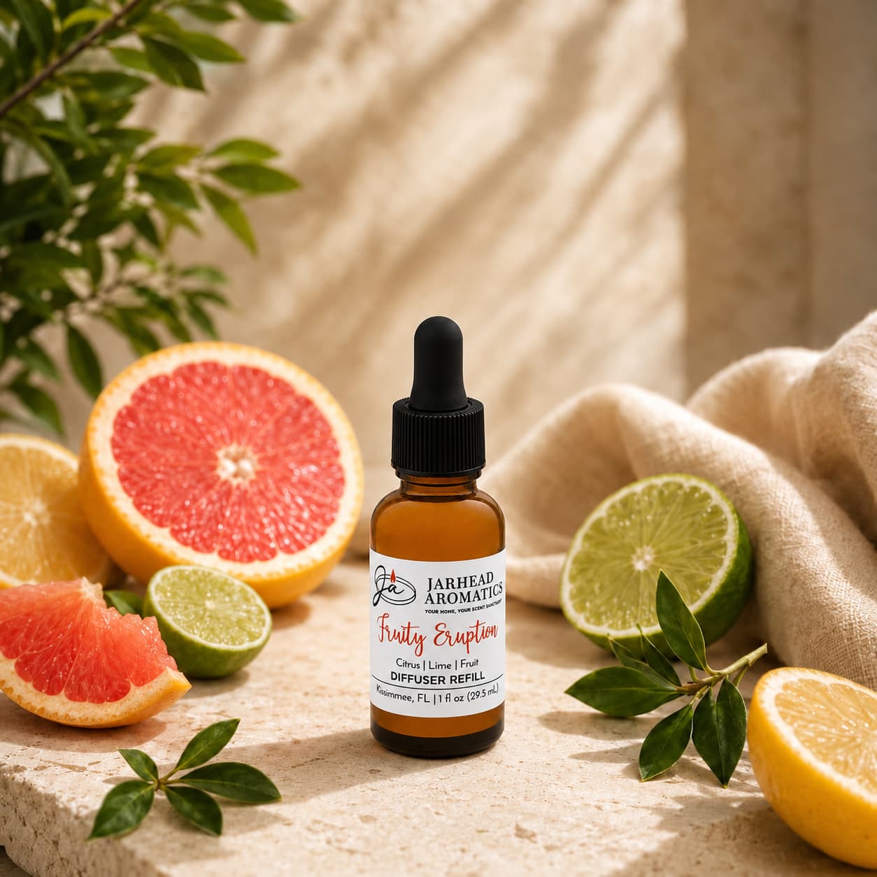 Fruity Eruption Car Diffuser Refill | Lemon, Lime, Grapefruit & Fresh Fruit