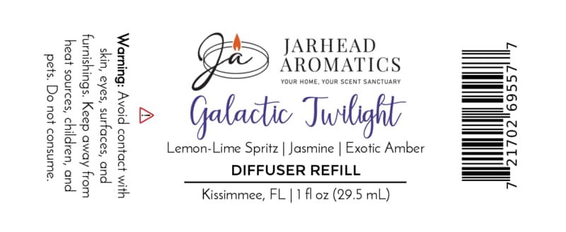 Galactic Twilight Car Diffuser Refill | Bergamot, Amber & Sandalwood