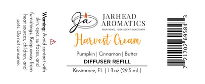 Harvest Cream Car Diffuser Refill | Pumpkin Spice, Brown Sugar & Vanilla Cream