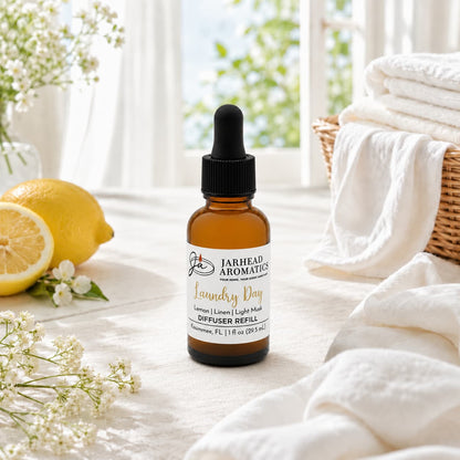 Laundry Day Car Diffuser Refill | Fresh Linen, Lemon & Clean Musk