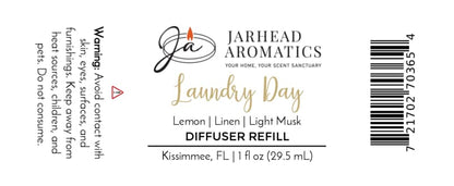 Laundry Day Car Diffuser Refill | Fresh Linen, Lemon & Clean Musk