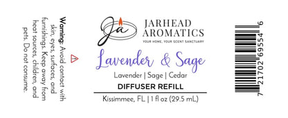 Lavender & Sage Car Diffuser Refill | Lavender, Sage & Sandalwood