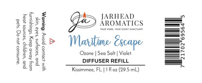 Maritime Escape Car Diffuser Refill | Sea Salt, Ozone & Jasmine