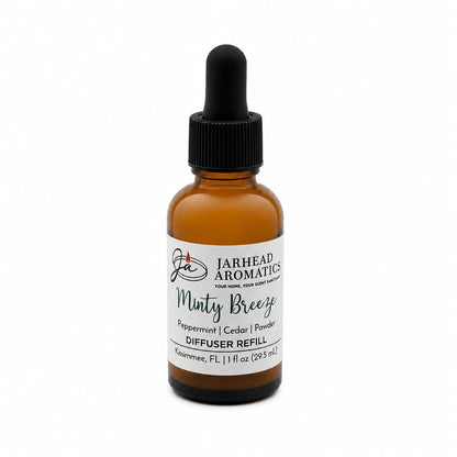 Minty Breeze Car Diffuser Refill | Peppermint, Eucalyptus & Cedarwood